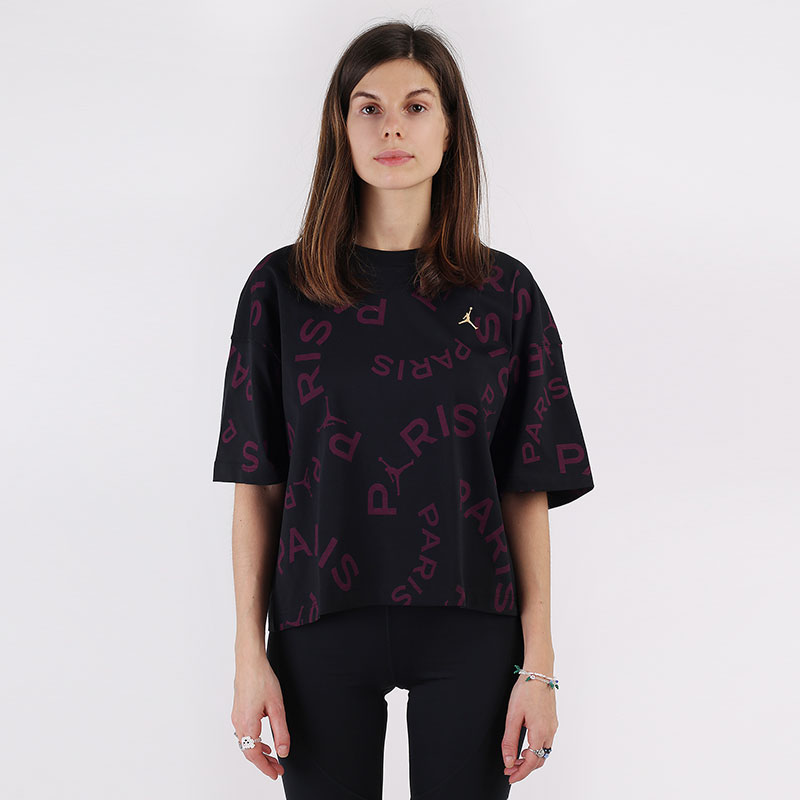Женская футболка Jordan Paris Saint-Germain Boxy Short-Sleeve T-Shirt (CU5696-010)  - цена, описание, фото 3